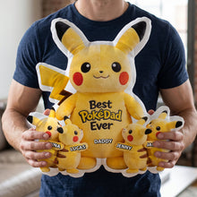 Load image into Gallery viewer, “Best Dad Ever” - Custom Shape Pillow - Personalized Gift for Dads, Grandpas &amp; More

