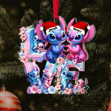 Load image into Gallery viewer, Personalized Couple Christmas Ornament - Unique Holiday Gift - Valentine&#39;s Day Gifts Ornament PopCulturePrints
