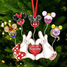 Load image into Gallery viewer, “Grandma, You’re Our Fairytale Hero!” - Personalized Fairytale Balloon Grandma Ornament - Unique Gift for Grandma Ornament PopCulturePrints
