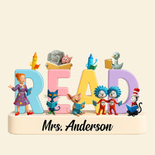 Load image into Gallery viewer, Inspire Learning: Personalized Cartoon Teacher Plaque - Unique Gift for Teachers Shaped Plaques PopCulturePrints

