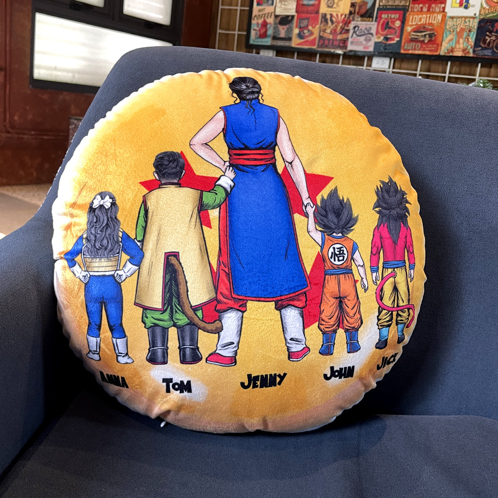 Custom Anime Family Pillow - Mother's Day Gift Pillow PopCulturePrints