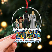 Load image into Gallery viewer, Personalized Family Acrylic Ornament - Galactic Characters Ornament PopCulturePrints
