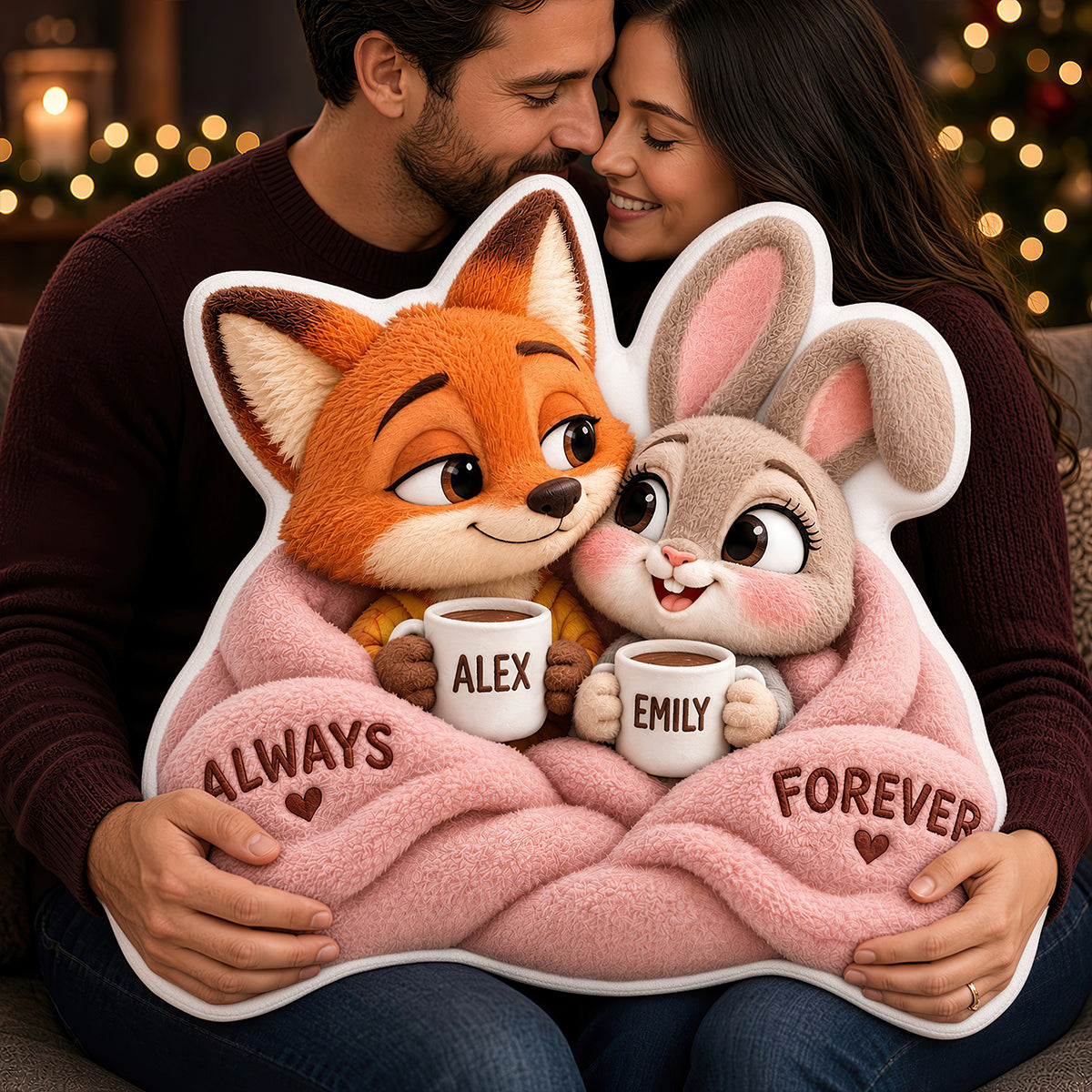 Love is Always Forever - My Forever Pillow - Personalized Gift for Couples