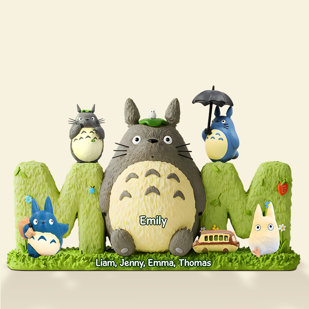 Embrace the Charm: Forest Mama & Her Furries Pals - Personalized Gift for Mother Shaped Plaques PopCulturePrints