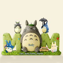 Load image into Gallery viewer, Embrace the Charm: Forest Mama &amp; Her Furries Pals - Personalized Gift for Mother Shaped Plaques PopCulturePrints

