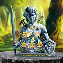 Load image into Gallery viewer, &quot;The Legend of Dad - Children of the Wild&quot; - Personalized Acrylic Plaque - Unique Gift for Dad, Grandpa, and More Shaped Plaques PopCulturePrints
