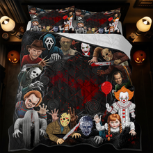 Load image into Gallery viewer, “Embrace the Thrills of Horror!” - The Dead Rising Quilt Bed Set - Personalized Gift for Horror Fans Bedding Set PopCulturePrints
