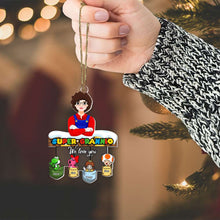 Load image into Gallery viewer, Custom Super Grannio Christmas Acrylic Ornament Ornament PopCulturePrints
