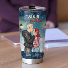 Load image into Gallery viewer, Personalized Romantic Couple Tumbler - &#39;Find You Sooner, Love You Longer&#39; - Christmas Gift
