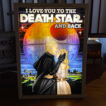 Load image into Gallery viewer, Personalized Galaxy Couple Frame - Unique Sci-Fi Love Gift for Valentine's Day Gifts Led Night Light PopCulturePrints
