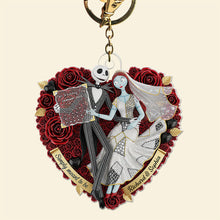 Load image into Gallery viewer, “Simply Meant to Be” Forever Heart Keychain - Personalized Gift for Couples Keychains PopCulturePrints
