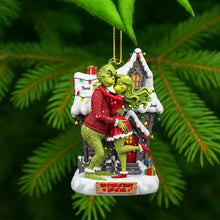 Load image into Gallery viewer, You Stole My Heart - Custom Christmas Ornament for Couples Ornament PopCulturePrints
