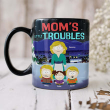 Load image into Gallery viewer, Mom&#39;s Little Troubles – Personalized Coffee Mug for Mom, Gift for Grandma, and Special Occasions Coffee Mug PopCulturePrints
