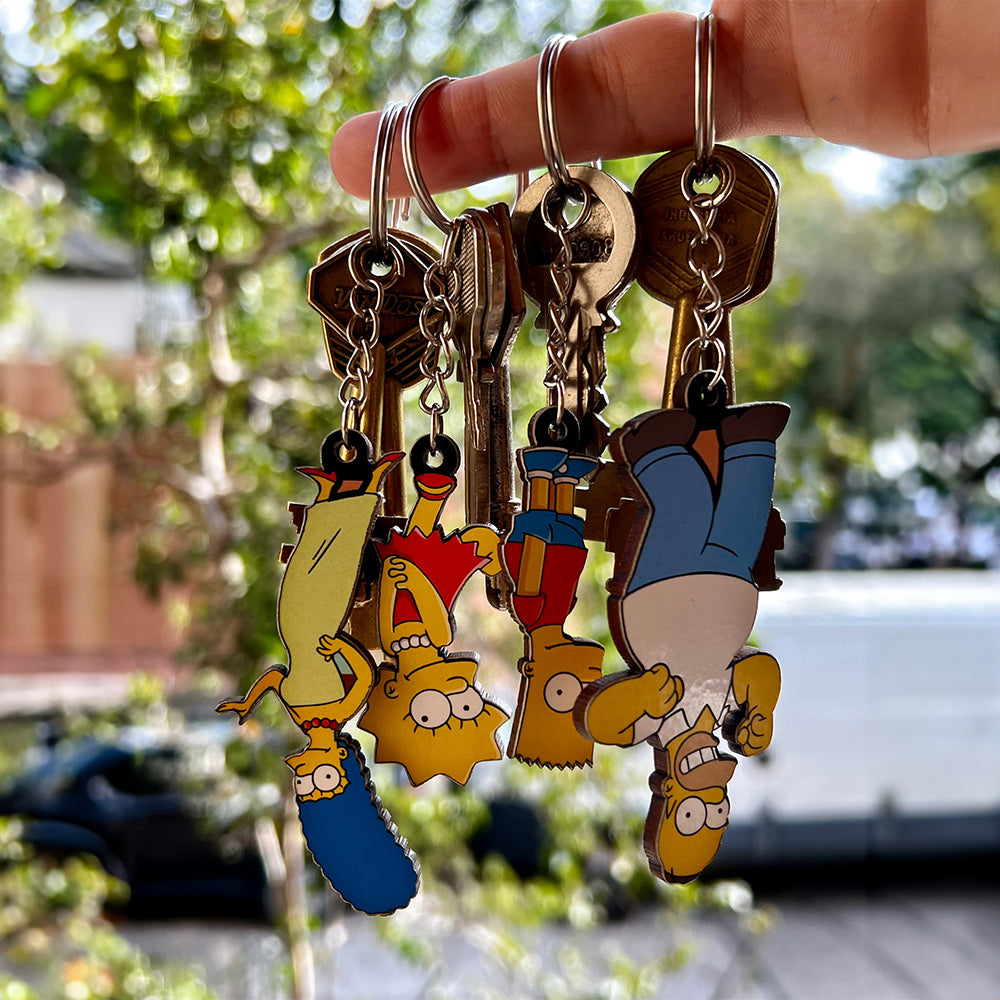 The Simpsons Family Home Keychain Holder