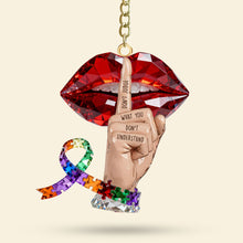 Load image into Gallery viewer, “Don't Judge What You Don't Understand” - Autism Keychain - Personalized Gifts for Autism Awareness Keychains PopCulturePrints
