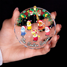 Load image into Gallery viewer, Personalized Family Christmas Ornament - Festive Pokémon Design
