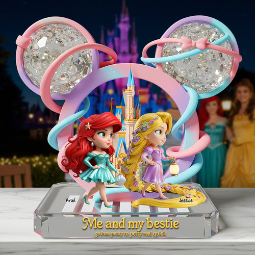 Me and My Bestie - Personalized Best Friends Plaque Shaped Plaques PopCulturePrints