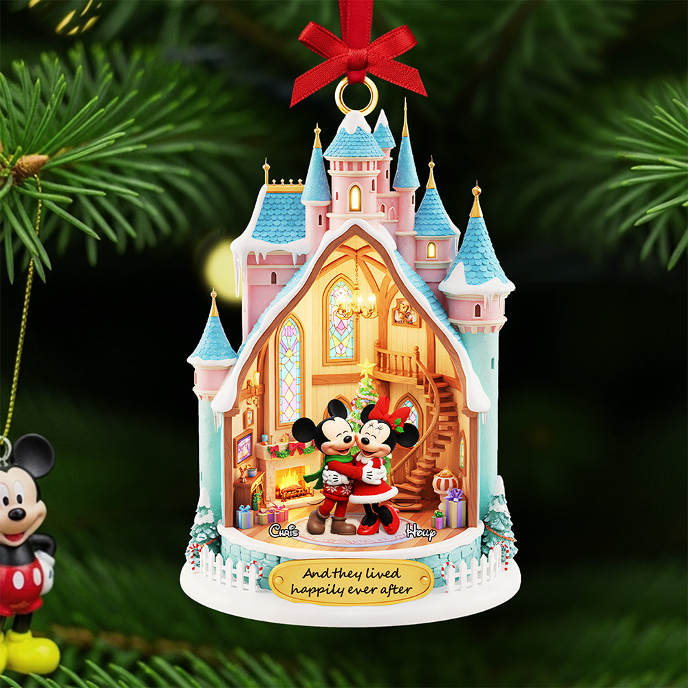 "And they lived happily ever after" - Personalized Christmas Ornament for Couples Ornament PopCulturePrints