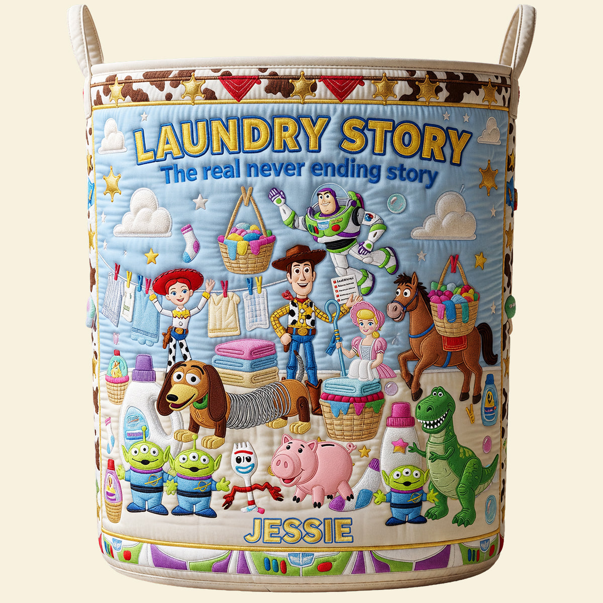 Endless Load Quilted Laundry Basket - Personalized Gifts 03qhta110726 Laundry Basket PopCulturePrints