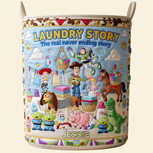 Load image into Gallery viewer, Endless Load Quilted Laundry Basket - Personalized Gifts 03qhta110726 Laundry Basket PopCulturePrints
