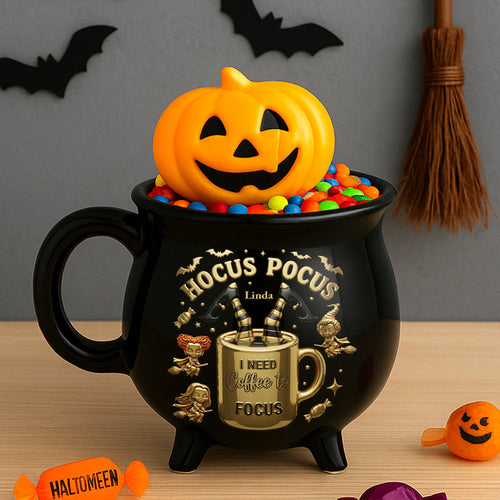 Hocus Pocus Magic Mug - Personalized Cauldron Mug for Coffee Lovers Cauldron Mug PopCulturePrints