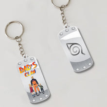 Load image into Gallery viewer, Custom Anime-Inspired Dad&#39;s Clan Keychain - Perfect Father&#39;s Day Gift Keychains PopCulturePrints

