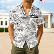 Load image into Gallery viewer, Celebrate Freedom: Personalized Military Hawaiian Shirt - Custom Gift for Soldiers Hawaiian Shirts PopCulturePrints
