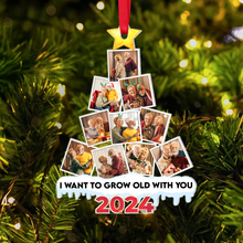 Load image into Gallery viewer, Custom Old Couple Christmas Ornament - Personalized 2024 Keepsake | Valentine&#39;s Day Gifts Ornament PopCulturePrints
