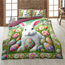 Load image into Gallery viewer, Personalized Easter Bunny Quilt Bed Set Blanket PopCulturePrints
