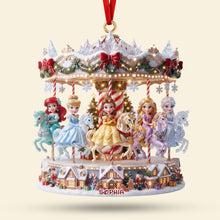 Load image into Gallery viewer, "Capture the Magic of Christmas!" - Enchanted Carousel Ornament - Personalized Gift for Girls
