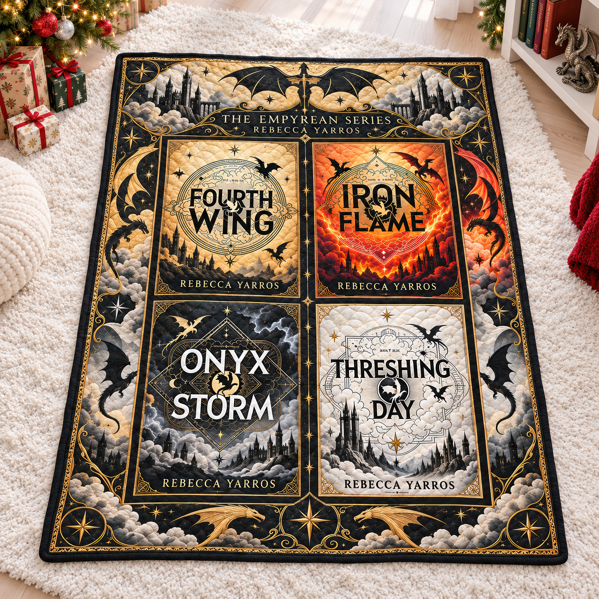 "Unleash the Magic of Fantasy!" - Personalized Blanket - Perfect Gift for Fantasy Lovers and Bookworms Blanket PopCulturePrints