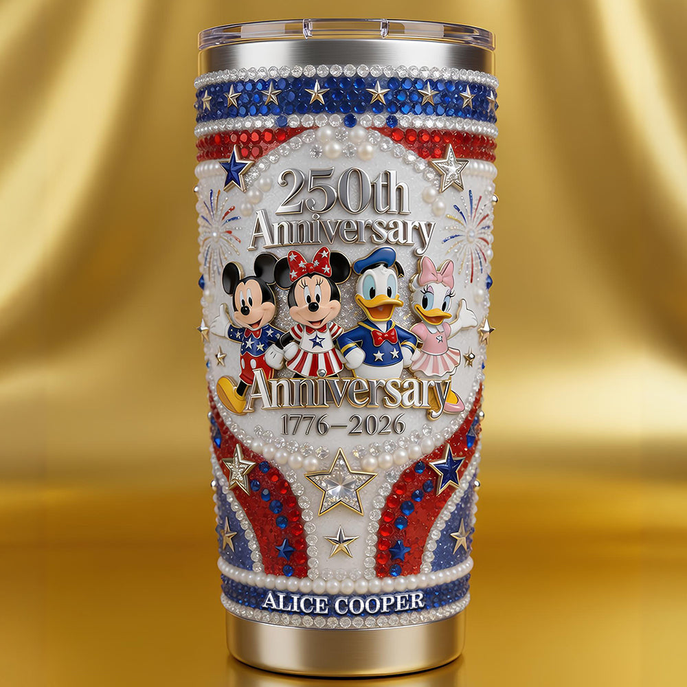 Celebrate 250 Years of Freedom - Personalized 20oz Tumbler for Patriots Tumbler Cup PopCulturePrints