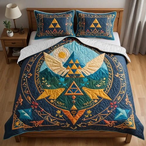 Personalized Quilt Bed Set for Action Adventure Game Lovers Blanket PopCulturePrints