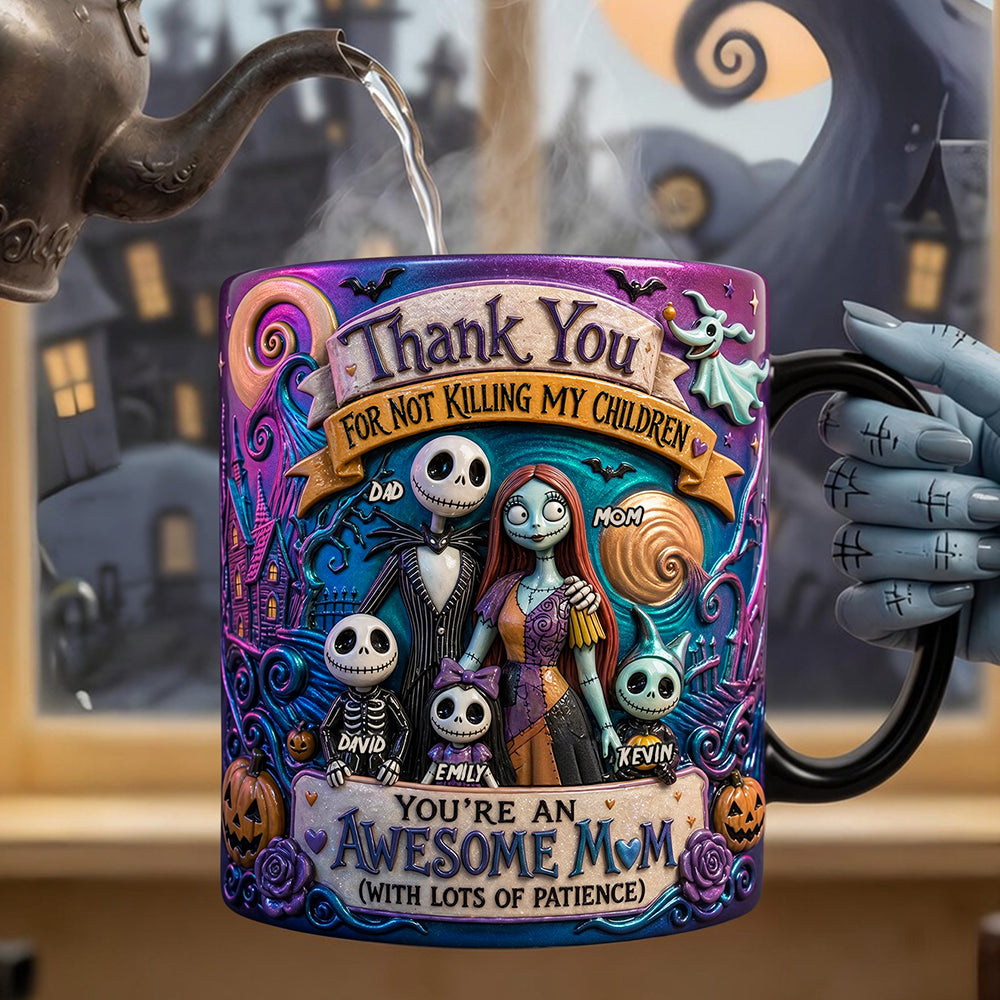 “Thank You For Not Killing My Children” - Unique Personalized Magic Mug - Gift for Mom, Perfect for Mother's Day Coffee Mug PopCulturePrints