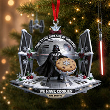 Load image into Gallery viewer, "Join the Dark Side with Delicious Cookies!" - Personalized Christmas Ornament - Gift for Star Wars Fans, Family, and Friends

