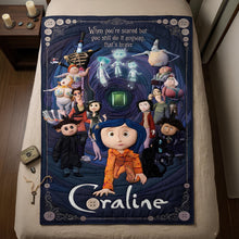 Load image into Gallery viewer, Brave Coraline Blanket - Personalized Gift for Fans of Adventure and Courage Blanket PopCulturePrints
