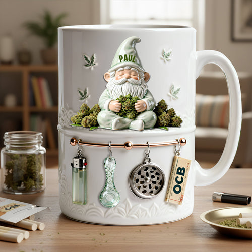 Chill Out with Our Gnome Coffee Mug - Personalized Gift for Stoners Coffee Mug PopCulturePrints