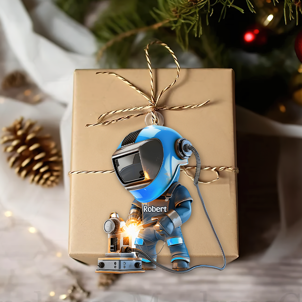Custom Welder Christmas Ornament - Personalized Name Gift Ornament PopCulturePrints
