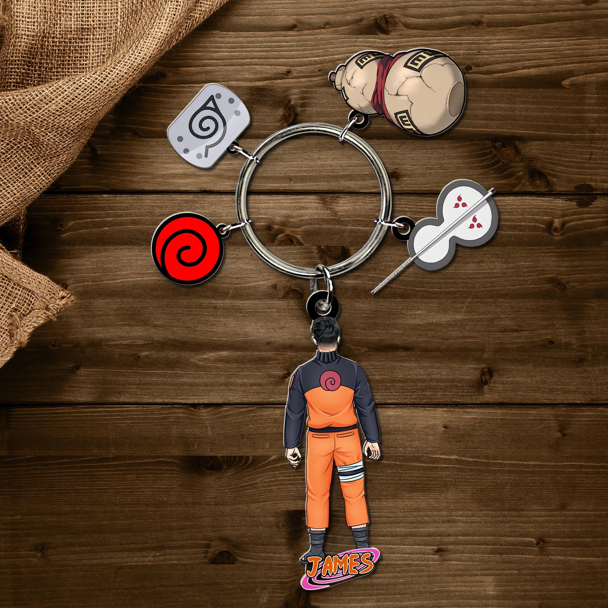 Custom Anime-Inspired Keychain for Movie Lovers Keychains PopCulturePrints