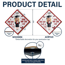 Load image into Gallery viewer, I Did My Best - Personalized Graduation Cap Topper for the Ultimate Graduate Graduation Cap Topper PopCulturePrints
