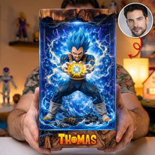 Load image into Gallery viewer, Unleash Your Inner Power: Thunder Power Fighter Shaped Plaque - Personalized Custom Photo Gift Shaped Plaques PopCulturePrints
