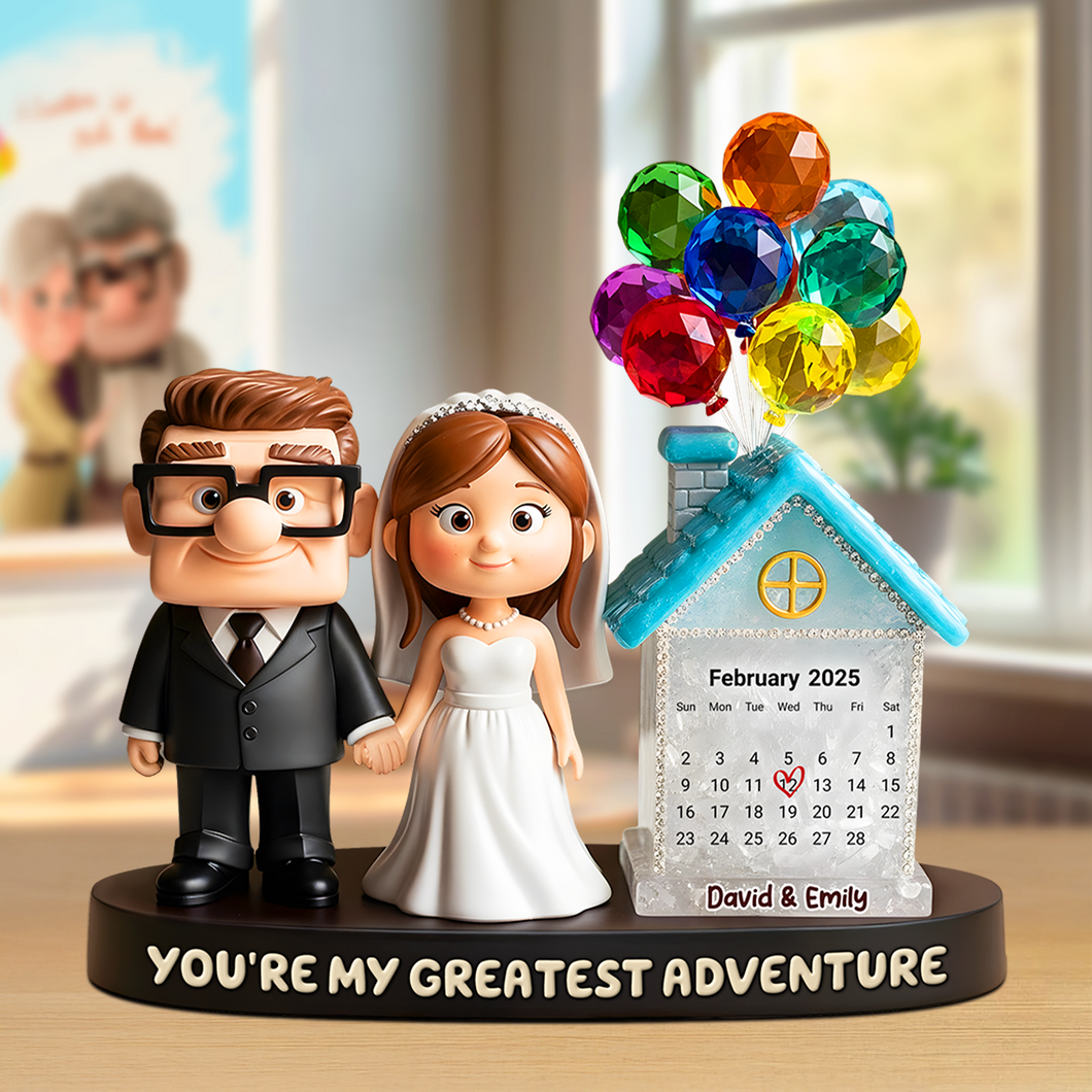 You're My Greatest Adventure - Couple Wedding Day Acrylic Plaque - Personalized Gifts for Couples Shaped Plaques PopCulturePrints