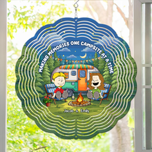 Load image into Gallery viewer, Personalized Camping Memories Wind Spinner for Couples Ornament PopCulturePrints
