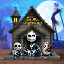 Load image into Gallery viewer, “Father of Nightmares” - Unique Personalized Dad Plaque - Custom Gift for Dads, Grandpas and More Shaped Plaques PopCulturePrints
