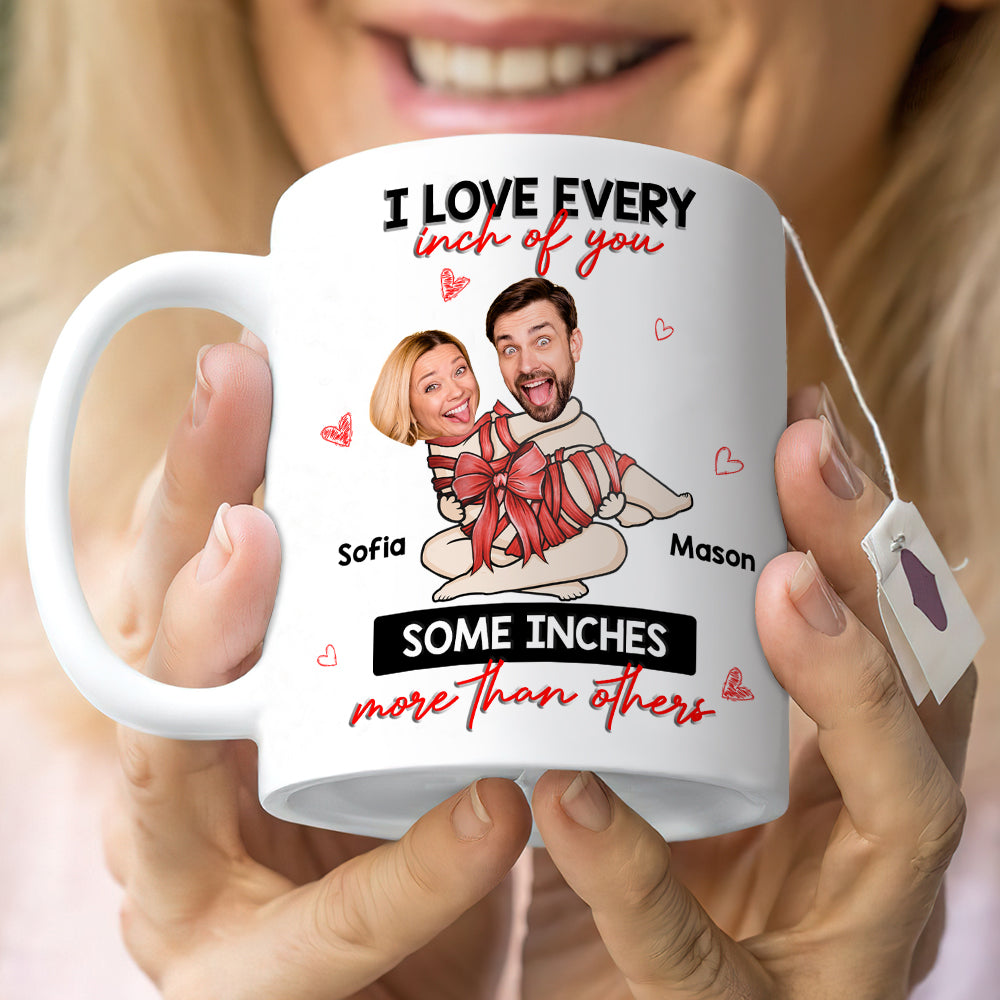 Personalized Naughty Couple Mug - Custom Photo Gifts for Couples Coffee Mug PopCulturePrints