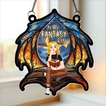 Load image into Gallery viewer, Personalized Fantasy Themed Suncatcher Ornament for Book Lovers Ornament PopCulturePrints
