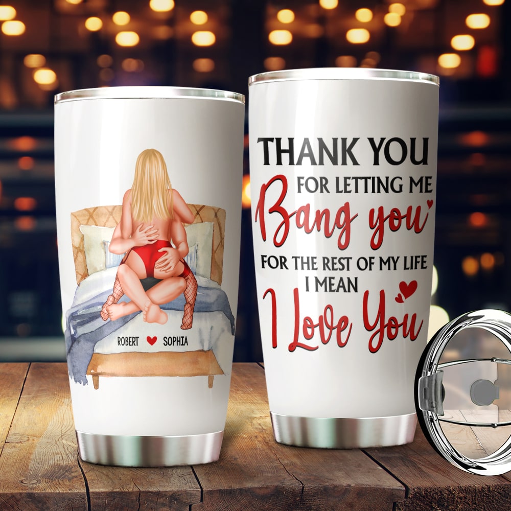 Personalized Couple Tumbler - A Unique Love Gift Tumbler Cup PopCulturePrints