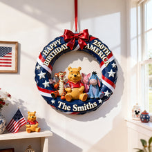 Load image into Gallery viewer, Celebrate the USA's 250th Anniversary with Adorable Characters - Personalized Wood Sign Gift Wood Sign PopCulturePrints
