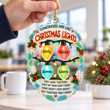 Load image into Gallery viewer, Coworker Christmas Light Ornament - Personalized Gifts For Coworker 04naqn091026 Ornament PopCulturePrints
