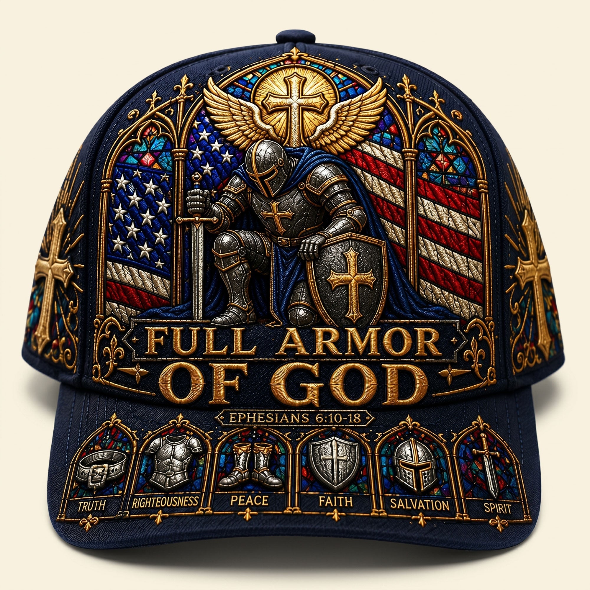 “Wear Your Faith with Pride” - Personalized Armor Of God Classic Cap - Custom Gift for Christians, Friends and Family